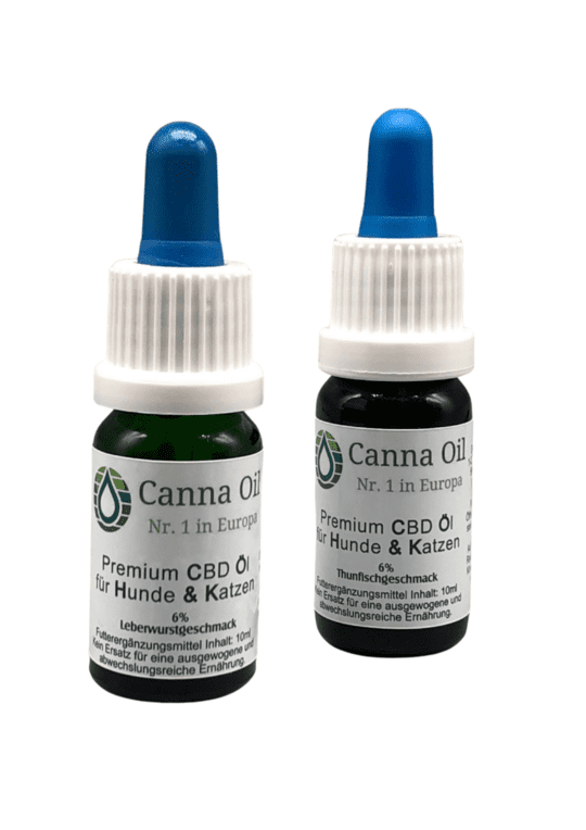 Hemp oil 6 for dogs and cats, with 6% CBD, in a 10 ml bottle, different flavors, drip-free