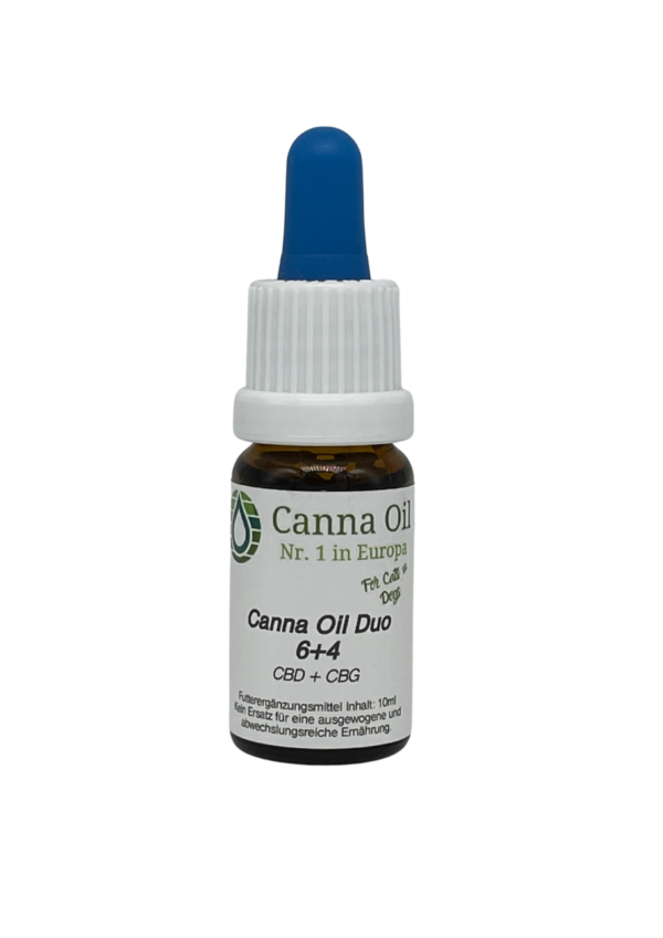 Canna Oil DUO 6+4 (huile CBD/CBG) pour chiens et chats