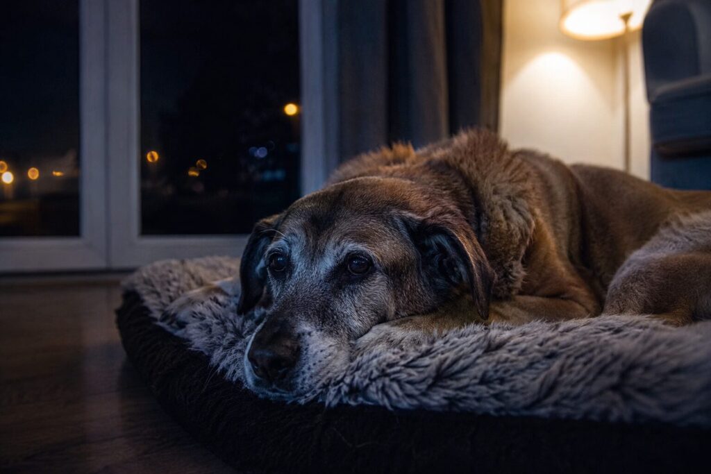 Nächtliche Unruhe bei alten Hunden – was steckt dahinter?