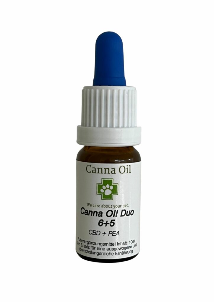 Canna Oil DUO 6+5 (huile CBD/PEA) pour chiens et chats