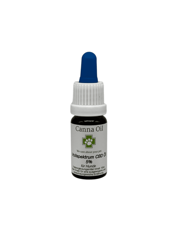 Olio di CBD 5% spettro completo 10ml, Questo olio di canapa CBD di alta qualità 5% 10ml è l'ingresso nella nostra gamma di olio di canapa CBD per cani.