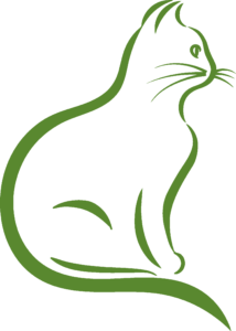 Katze Canna Oil grün