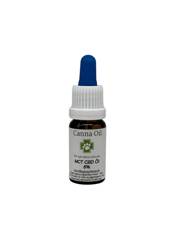 MCT CBD-Öl 6% für Hunde und Katzen, der geschmacksneutrale, terpenfreie Allrounder